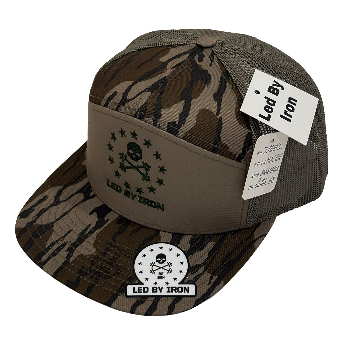 LBI Flat Bill Hat - Bottomland Camo