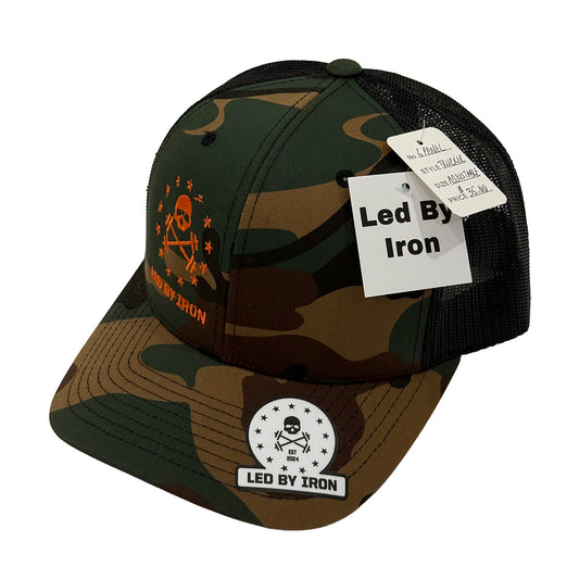 Stars & Bars Hat - Woodsmen Camo
