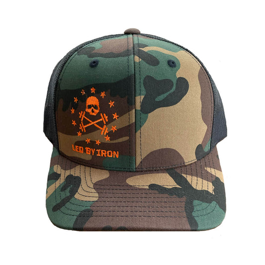 Stars & Bars Hat - Woodsmen Camo