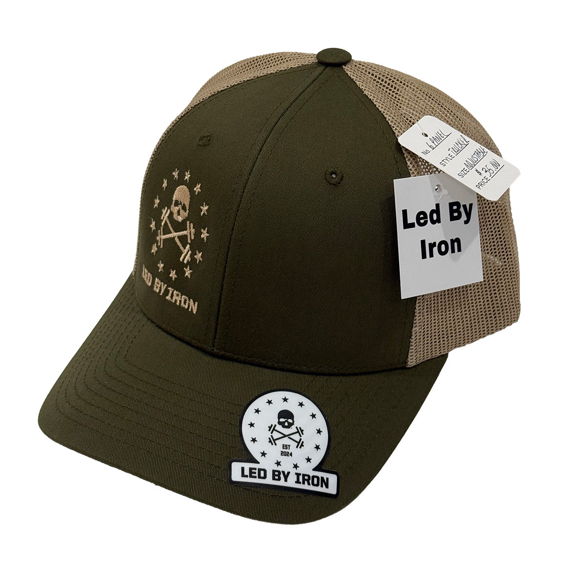 Stars & Bars Hat - Olive & Khaki